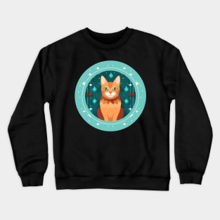 Somali Cat Xmas Ornament, Love Cats Crewneck Sweatshirt